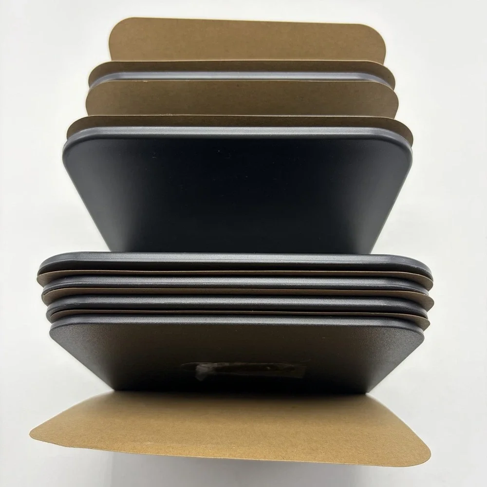 Caraway 4 Piece Set Magnetic Pots Pans Rack Black Divider Organizer Holder New